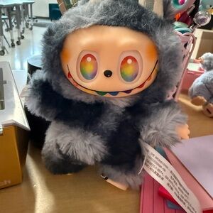 Gray Plush Monster Toy